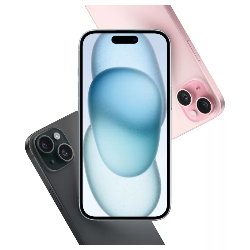Apple iPhone 15 Plus 17 cm (6,7) Dual-SIM iOS 17 5G USB Type-C 512 GB Must (MU1H3ZD/A)