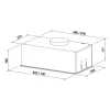 ELEYUS HOOD ATR L 14 200 52 BL sisseehitatav must 52 cm 424 m³/h