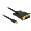 Videokaabli adapter DeLOCK 83990 Mini DisplayPort DVI-D-le 3m