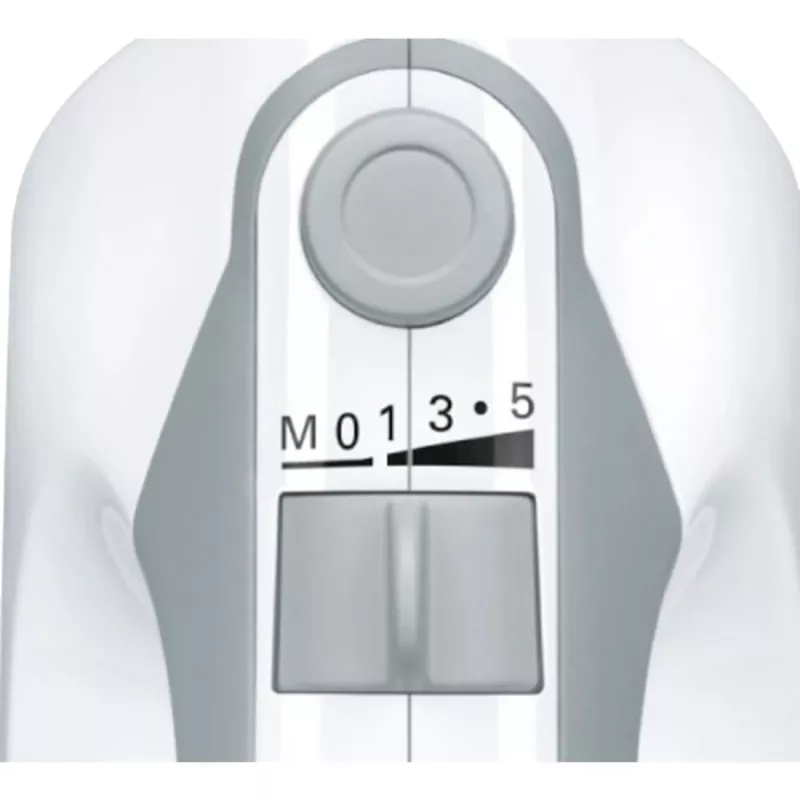 Hand mixer Bosch MFQ36400 — 450 W, 5 speeds, turbo, 1.3 m cord, hall/Valge