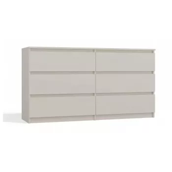 Kummut MALWA M6/140, top e shop – 6 sahtlit, 1380×400×750 mm, kašmiir laminaat