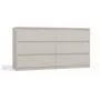 Kummut MALWA M6/140, top e shop – 6 sahtlit, 1380×400×750 mm, kašmiir laminaat