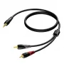 3,5 mm pistik isane stereo - 2x RCA/Cinch isane helikaabel Procab 1KPCL049 5 m