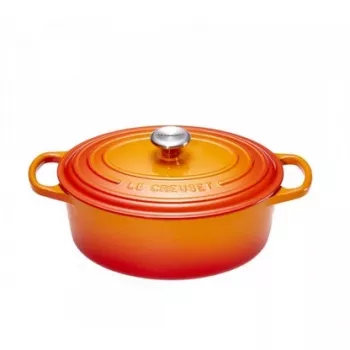 Le Creuset Signature ovaalne kastrul 27 cm vulkaanpunane