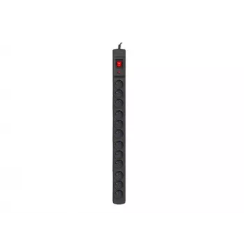 Armac Multi M12 | Pikendusjuhe | liigpingekaitse, 12 pistikupesa, 5 m kaabel, must