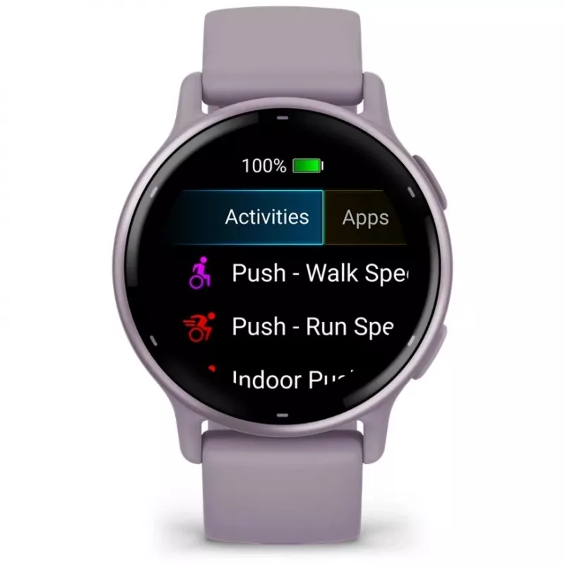 Garmin Vivoactive 5 3,05 cm (1.2) AMOLED Digital 390 x 390 pikslit Puutetundlik Violetne Wi-Fi GPS (satelliit)