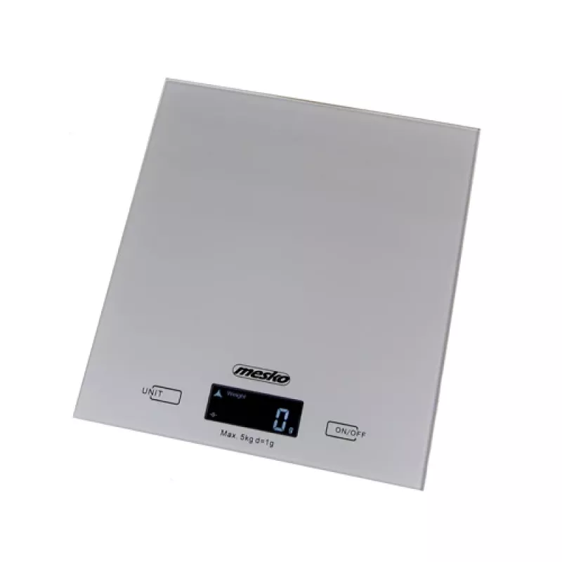Mesko | Köögikaal | MS 3145 | Maksimaalne kaal (mahutavus) 5 kg | Jaotustäpsus 1 g | Ekraani tüüp LCD | Hõbedane