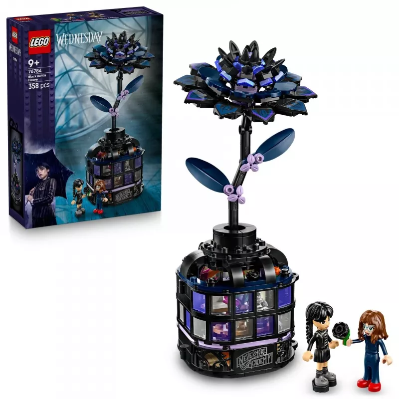 LEGO ehituskomplekt LEGO Wednesday 76784 Must Dahlia Flower — dekoratiivmudel, 358 tk, 9+ aastat