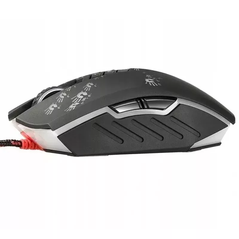 Mängurihiir A4Tech BLOODY A60 — optiline, mõlemakäeline, 6200 DPI, USB Type-A, 8 nuppu, must