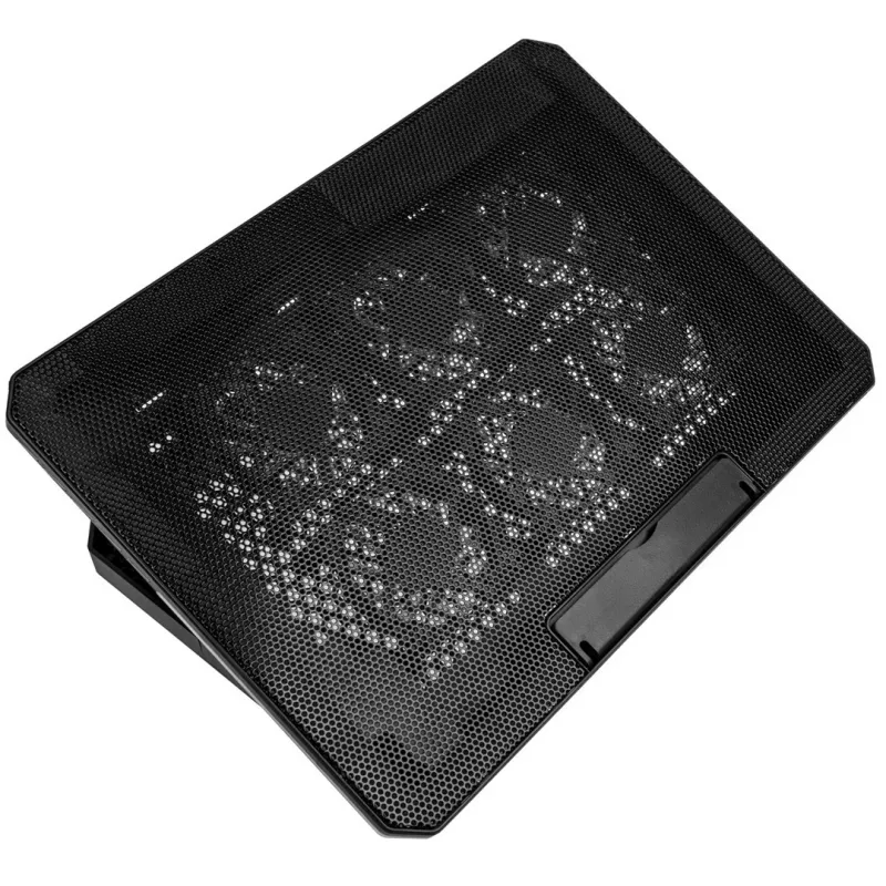 Sülearvuti jahutusalus Kolink KL-F500 kuni 17,3-tollisele (43,9 cm) — 6 ventilaatorit, 1900 p/min, USB, must