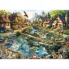 Pusle 1000 tk, schmidt spiele Village at the Edge of the Forest, maaliline illustratsioon