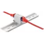 Keystone-moodul DELOCK 90934 — lame RJ-45 pesa, valge/hall, 30,5×46,6×18 mm
