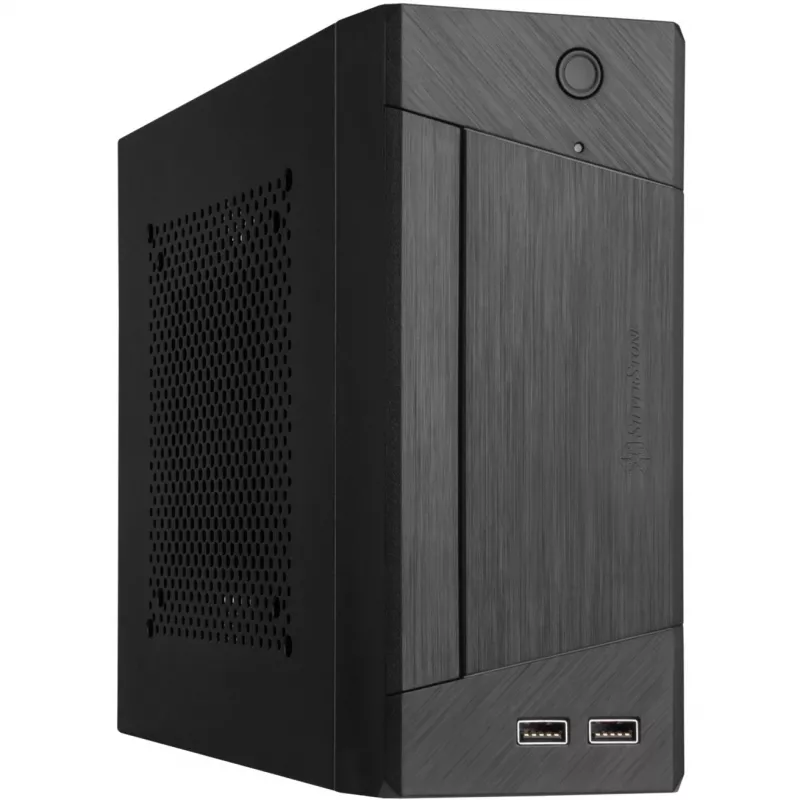 SilverStone MILO ML10 - USFF - Mini-ITX - toiteplokita - must - USB/Heli (SST-ML10B)