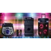 Kaasaskantav Bluetooth-karaokekõlar MANTA SPK0803B140 140 W, akutoide, MIC/USB/microSD, FM, ekvalaiser, rattad