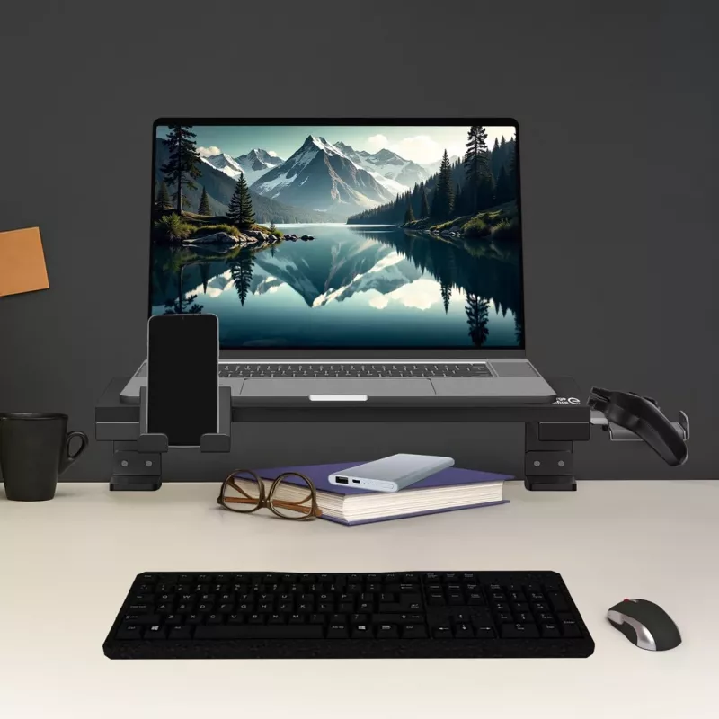 Ergo Office sülearvuti / monitori alus, max koormus 20kg, diagonaalile 13-32, must, ER-303 B