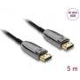 DELOCK Active Optical kaabel DisplayPort 2.1 8K 60 Hz 40 Gbps 5 m