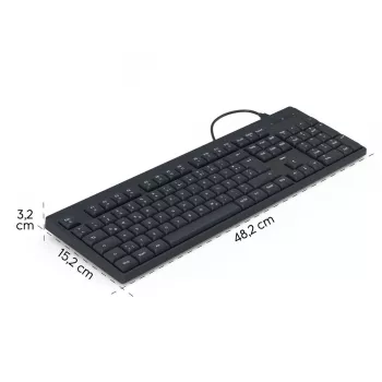 juhtmega klaviatuur CK-100 must