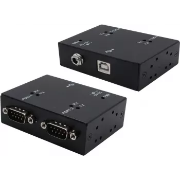 Jadaadapteri kaabel Exsys USB 2.0 kuni 2-pordi RS-232 EX-13072HM metallkorpusega