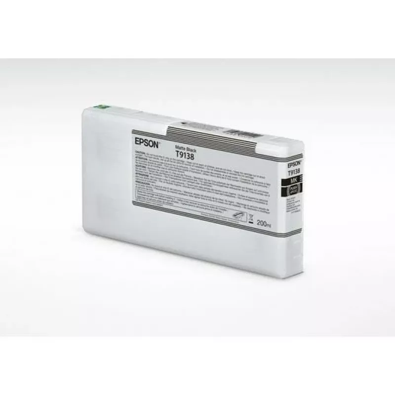 Tindikassett Epson T9138 Matt Must 200 ml – Matt must tindikassett