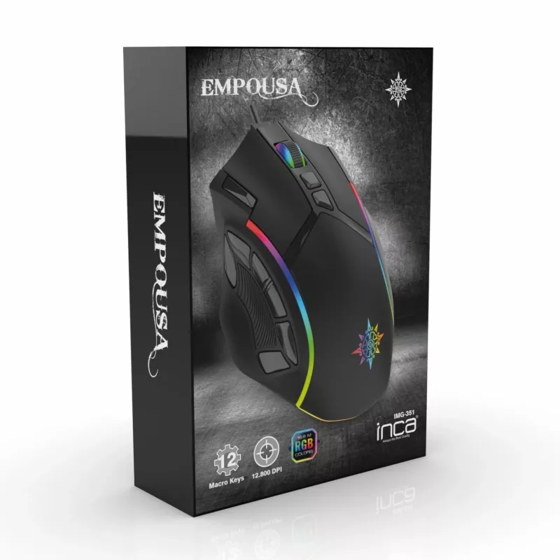 Mänguhiir Inca IMG-351 USB Type-A Optiline Paremakäeline