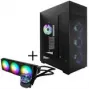 InWin Modfree Deluxe Big-Tower karastatud klaas + InWin NR36 ARGB AiO vedelikjahutus - 360 mm