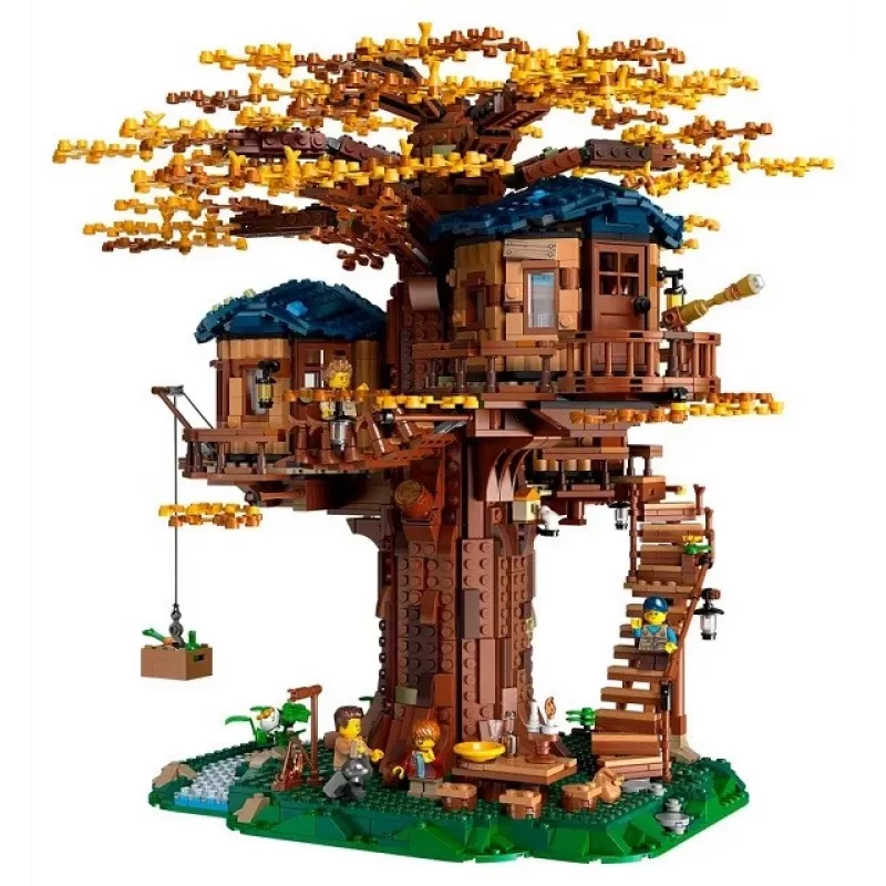 LEGO komplekt LEGO IDEAS 21318 Puumaja 3-ühes ehitus — modulaarne puumaja mudel, mitme ehitusega komplekt