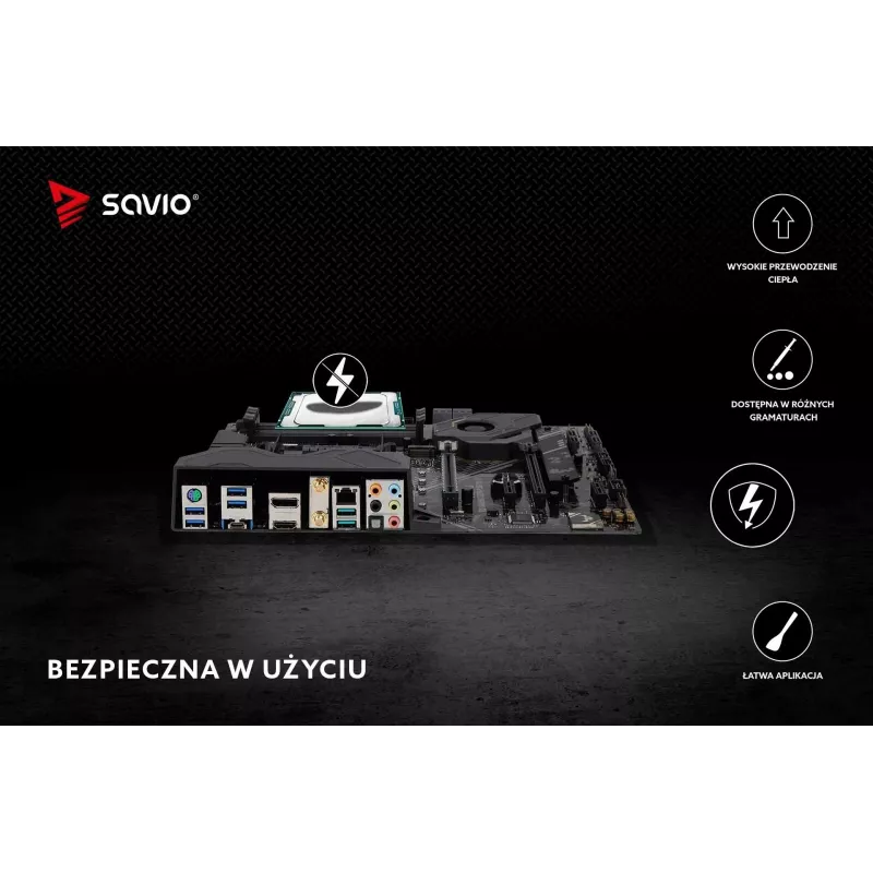 Termopasta SAVIO TG-02 8,5 W/mK 2 g