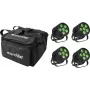 EUROLITE 20000957 4x Silent QCL Floor LED-parvalgusti pehme kotiga