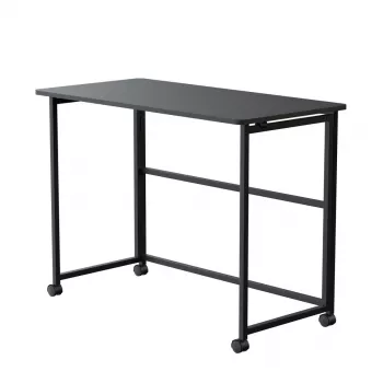 Maclean kokkupandav laud, must, mobiilne, 100x50cm, max 50kg MC-1250 B