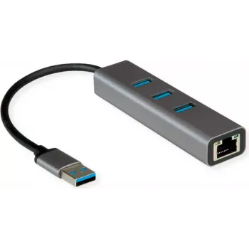 Sülearvuti dokk ROLINE 12021112 Juhtmega USB Type-A Hall Ethernet 1000 Mbit/s