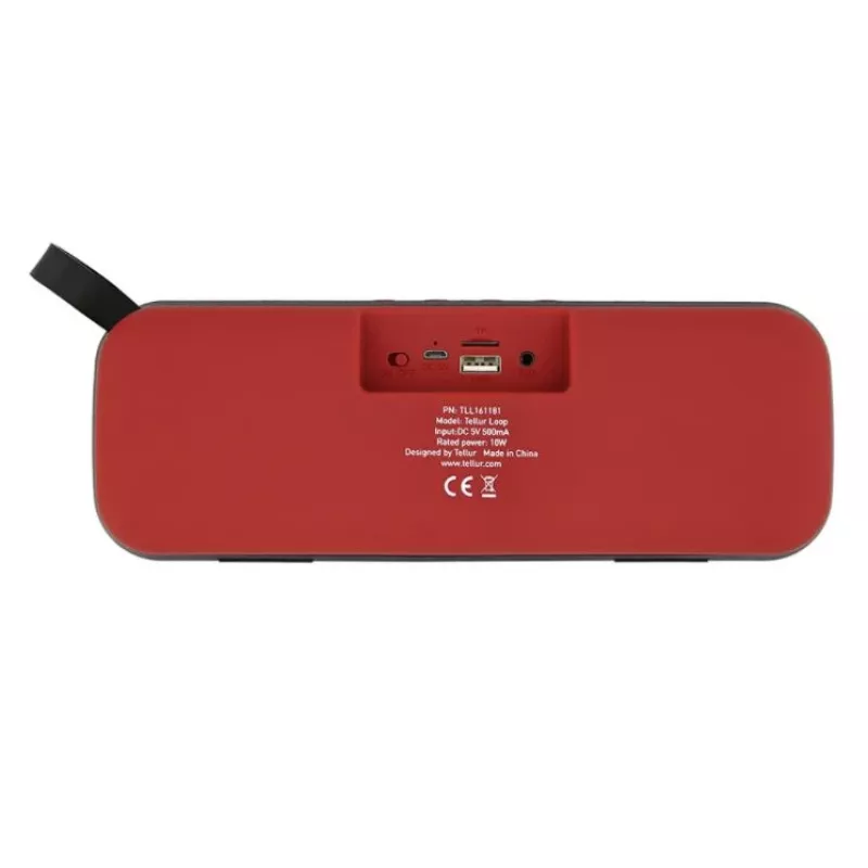 Kaasaskantav kõlar Tellur Bluetooth Speaker Loop 10W punane