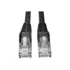 Eaton Tripp Lite Series Cat6 Gigabit Snagless Molded (UTP) Ethernet-kaabel (RJ45 M/M), PoE, must, 5 ft (1,52 m) - Paigakaabel - RJ-45 (M) kuni RJ-45 (M) - 1,52 m - UTP - CAT 6 - Mou