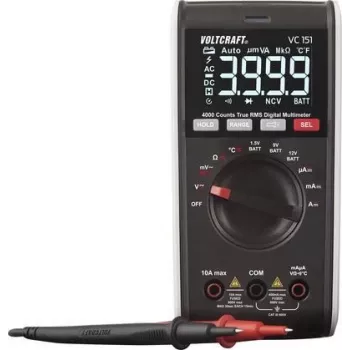 VOLTCRAFT VC151 käsimultimeeter digitaalne CAT III 600 V Ekraan (loendurid): 4000 (VC-12232385)