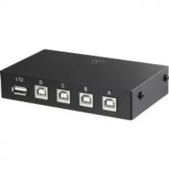 USB-lüliti Renkforce RF-4106952 — 4-pordiline USB 2.0, must