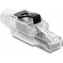 DELOCK RJ45-pistik, välitingimustes termineeritav, Cat.6A, varjestuseta, läbipaistev/must (91127)