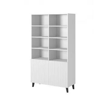 Shelving unit PAFOS 100x40x176.5 cm valge matt