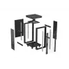 Freestanding rack cabinet LANBERG FF01-6624-12BL 24U 19 inch 600×600 mm, IP20, 1200 kg, must