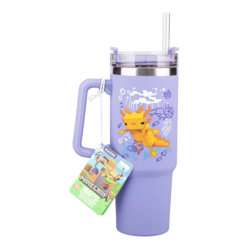 Paladone Minecraft lilla termostass kõrrega, 900 ml