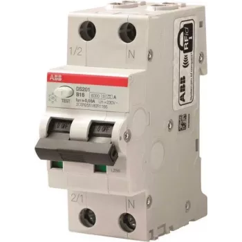 ABB DS201 B10 A30 RCBO lüliti 6kA 1P+N TypA B10 30mA (2CSR255180R1105)
