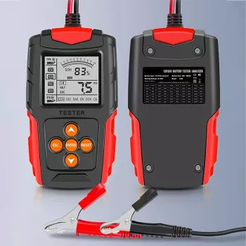 Qoltec 52484 LCD digitaalne akutester | 12V | 24V | 3Ah-200Ah