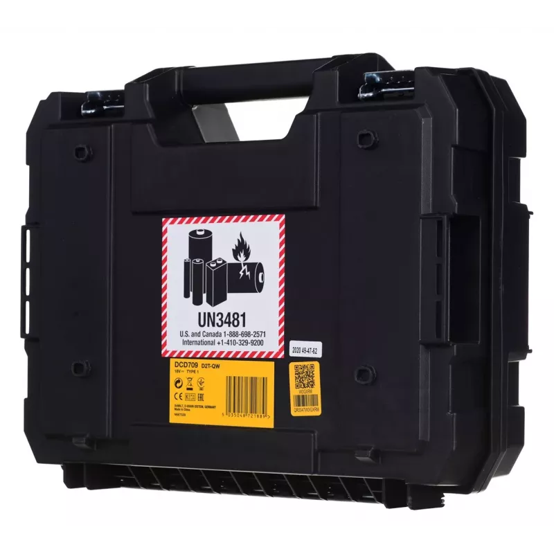 Dewalt DCD709D2T löökmutterkeeraja koos aku ja laadijaga