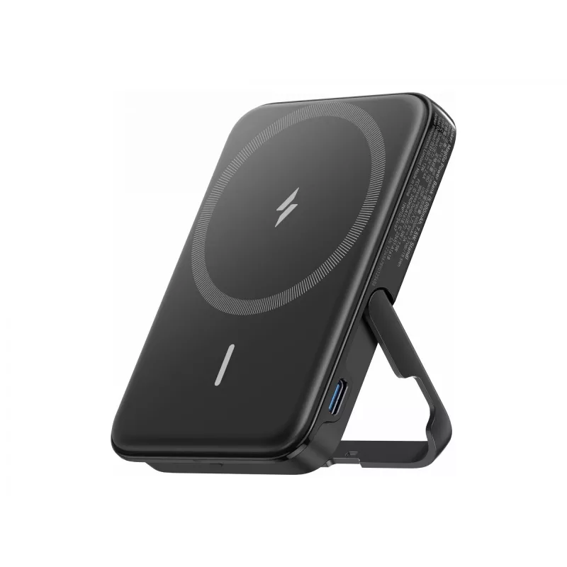 Kaasaskantav laadija Anker 322 MagGo — 5000 mAh, juhtmevaba 12 W, must