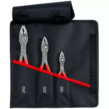 Knipex rullitav kott TwinGrip esihaardetangide komplekt, 3-osaline, pikkused 150/200/250 mm, punane