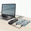 USB 3.2 Gen1 jaotur, 7 porti sisse/välja lülitiga, must