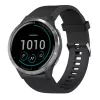 Silikoonist kellarihm FIXED Garmin QuickFit 20 mm, must