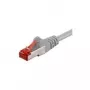 Wentronic Goobay CAT 6 Patch-kaabel, S/FTP (PiMF), hall, 3 m - LSZH halogeenivaba, vask (50888)
