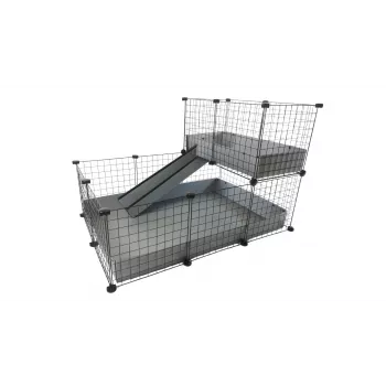 C&C modulaarne lemmikloomapuur ühekorruseline 3x2 pööningu ja kaldteega