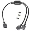 RGB jaoturkaabel EK Water Blocks Loop D-RGB 2-Way Must 5V