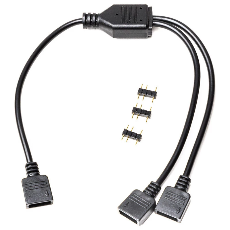 RGB jaoturkaabel EK Water Blocks Loop D-RGB 2-Way Must 5V