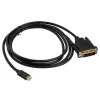 DVI-kaabel Akasa AK-CBCA10-18BK 1.8 m DVI-D Must